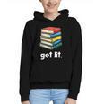 Get Lit With Books Graphic Youth Hoodie