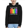 Live Life Like A Book Florida Would Ban LGBT Month Graphic Youth Hoodie