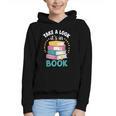 Take a Look It's In a Book Teacher Reading Apparel Graphic Youth Hoodie Take a Look It's In a Book Teacher Reading Apparel Graphic Youth Hoodie