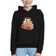 Love Book Coffee Heart Coquette Bow Valentines Day Graphic Youth Hoodie Love Book Coffee Heart Coquette Bow Valentines Day Graphic Youth Hoodie