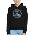 I Love My Library Medallion For Book Lover Reader Librarian Graphic Youth Hoodie