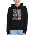 If You Need Me Owl Be Reading Cute Owl Book Lover Graphic Youth Hoodie
