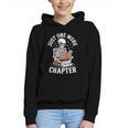 One More Chapter Skeleton Reading Books Lovers Readers Graphic Youth Hoodie