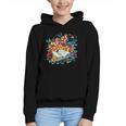 Open Book With Colorful Floral Reading Magic Graphic Youth Hoodie