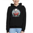 Panda With Book For Reading Enthusiasts Graphic Youth Hoodie