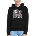 Panda Napping On Books Life’s Too Short To Skip Naps Graphic Youth Hoodie
