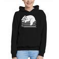 Polar Bear Reading Book Pajama Sleep Graphic Youth Hoodie