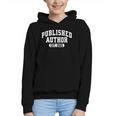 Proud Published Author 2025 Mom Dad Vintage Poet Book Writer Graphic Youth Hoodie