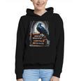 Raven On A Stack Of Books Wisdom Of Odin Graphic Youth Hoodie