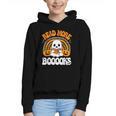 Read More Books Booooks Ghost Pumpkin Cute Teacher Halloween Graphic Youth Hoodie