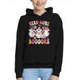 Read More Books Ghosts Reading Book Teacher Halloween Graphic Youth Hoodie