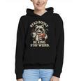 Read Books Be Kind Stay Weird Raccoon Coffee Lover Reading Graphic Youth Hoodie Read Books Be Kind Stay Weird Raccoon Coffee Lover Reading Graphic Youth Hoodie