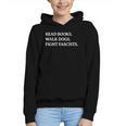 Read Books Walk Dogs Fight Fascists Reading Book Lover Dog Graphic Youth Hoodie