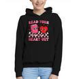 Read Your Heart Out Cute Reading Book Lover Graphic Youth Hoodie Read Your Heart Out Cute Reading Book Lover Graphic Youth Hoodie