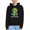 Readasaurus Reading Dinosaur Book Reader Bookworm Graphic Youth Hoodie