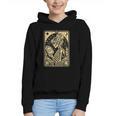 The Reader Tarot Card Book Lover Skeleton Reading Book Graphic Youth Hoodie