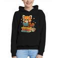Reading Book Lover Red Panda Read Books Be Kind Stays Weird Graphic Youth Hoodie