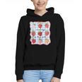 Reading Is My Jam Preppy Stawberry Bookworm Book Lover Nerd Graphic Youth Hoodie
