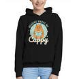Reading Makes Me Cappy Bookworm Capybara Book Reading Graphic Youth Hoodie