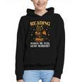 Reading Makes Me Feel Less Murdery Book Dragon Graphic Youth Hoodie