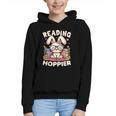 Reading Makes You Hoppier Bunny Book Fans Toddler Kid Graphic Youth Hoodie Reading Makes You Hoppier Bunny Book Fans Toddler Kid Graphic Youth Hoodie