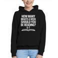 Reading Meme 6 To 7 Nights a Week Book Appreciation Graphic Youth Hoodie
