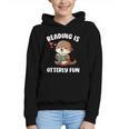 Reading Is Otterly Fun Otter Bookworm Book Lover Librarian Graphic Youth Hoodie Reading Is Otterly Fun Otter Bookworm Book Lover Librarian Graphic Youth Hoodie