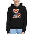 Red Panda Books Lover Reading Bookworm Graphic Youth Hoodie Red Panda Books Lover Reading Bookworm Graphic Youth Hoodie