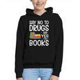 Red Ribbon Week Say No To Drugs Say Yes To Books Drug Free Graphic Youth Hoodie