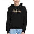 Reindeer Reading Books Christmas Library Classroom Graphic Youth Hoodie