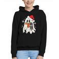 Retro Ghost Reading Book With Cat Bookish Club Christmas Men Women Kids Graphic Youth Hoodie