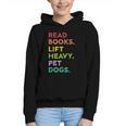 Retro Read Books Lift Heavy Pet Dogs Gym Book Lover Graphic Youth Hoodie Retro Read Books Lift Heavy Pet Dogs Gym Book Lover Graphic Youth Hoodie
