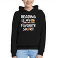 Retro Reading Is My Favorite Sport Football World Book Day Graphic Youth Hoodie Retro Reading Is My Favorite Sport Football World Book Day Graphic Youth Hoodie