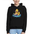Rubber Duck Reading Book Swim Rubber Duckling Rubber Duckie Graphic Youth Hoodie