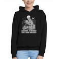 Skeleton Reading Book Anxious Stressed True Crime Obsessed Graphic Youth Hoodie Skeleton Reading Book Anxious Stressed True Crime Obsessed Graphic Youth Hoodie