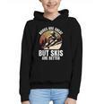 Skier BOOKS ARE GREAT BUT SKIS ARE BETTER Vintage Graphic Youth Hoodie