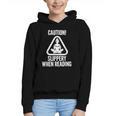 Slippery When Reading Unhinged Book Lover Meme Witty Graphic Youth Hoodie Slippery When Reading Unhinged Book Lover Meme Witty Graphic Youth Hoodie