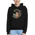 Sloth Reading a Book Lazy Sloth Bookworm Graphic Youth Hoodie