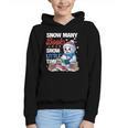 Snowman Winter Snow So Many Books Christmas Snow Little Time Graphic Youth Hoodie