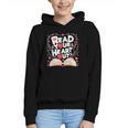 Teach Inspire Grow Everyday Read Your Heart Out Valentine Book-Themed Small Graphic Youth Hoodie
