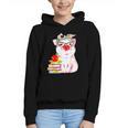 Teacher Pig Cute Farm Animal Book Lover School Student For Men Women Kids Graphic Youth Hoodie