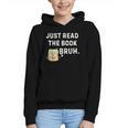 Teacher Quote Just Read The Book Bruh For Men Women Girls Kids Graphic Youth Hoodie Teacher Quote Just Read The Book Bruh For Men Women Girls Kids Graphic Youth Hoodie