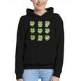 Teacher Reading Shamrock St Patrick’s Day Book Lover Kids Graphic Youth Hoodie