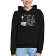 That's What I Do I Pet Cat I Read Books Tuxedo Cat Bookworm Graphic Youth Hoodie
