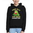 Toad-Ally 100 Days Smarter Frog Reading Book 100 School Day Graphic Youth Hoodie Toad-Ally 100 Days Smarter Frog Reading Book 100 School Day Graphic Youth Hoodie