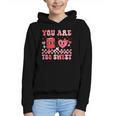 Valentine Day Book You Are Too Sweet Librarian Teacher Kids Graphic Youth Hoodie