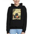 Vintage Japanese Cat Book Lovers Librarian Cat Dad Teacher Graphic Youth Hoodie