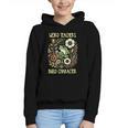 Weird Teachers Build Character Frog Reading Book Librarian Graphic Youth Hoodie