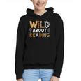Wild About Reading Animal Bookworm Library Book Lover Reader Graphic Youth Hoodie