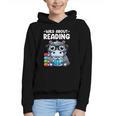 Wild About Reading Book Lover Hippo Graphic Youth Hoodie